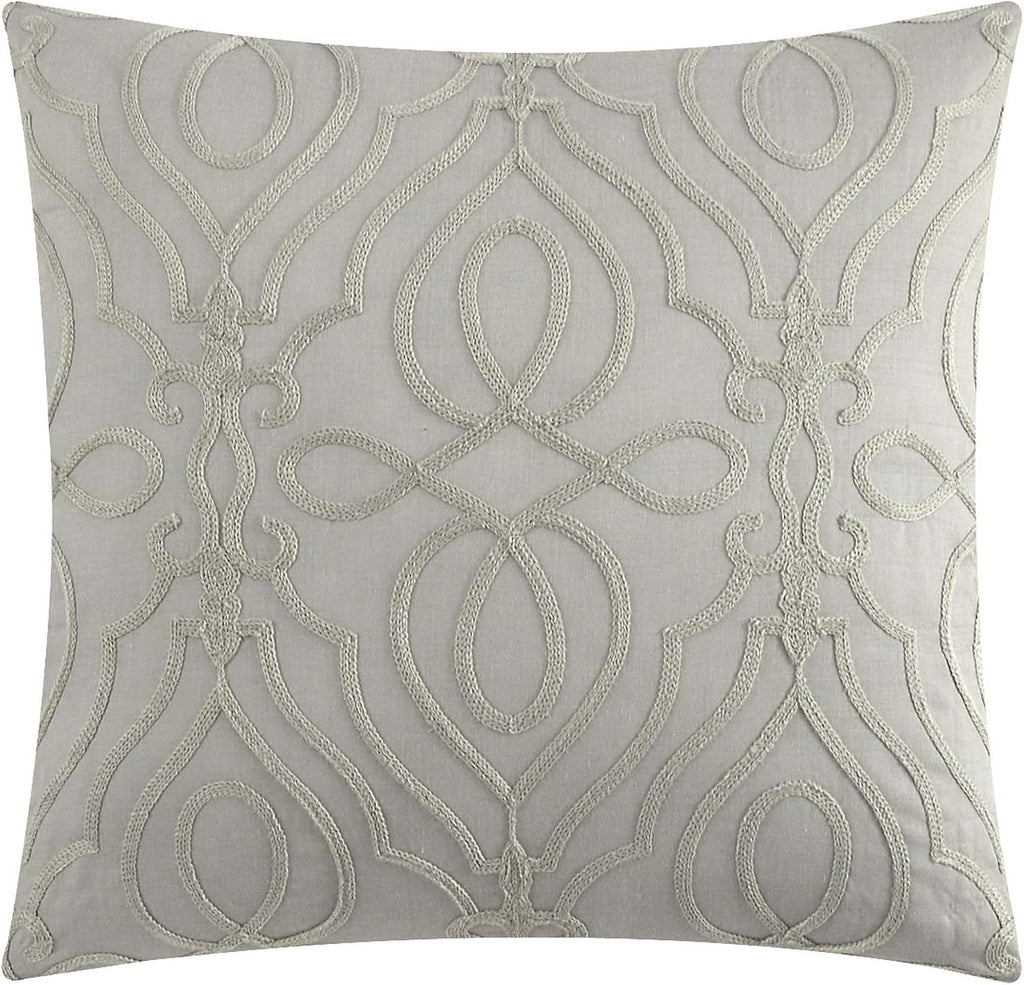Chic Home Taupe Bed in a Bag Comforter Set, King Size (5 Pieces), New York & Company Trinity - Polyester Bedding with Jacquard Interlaced Pattern - Comforter, Pillow Shams and Decorative Pillows