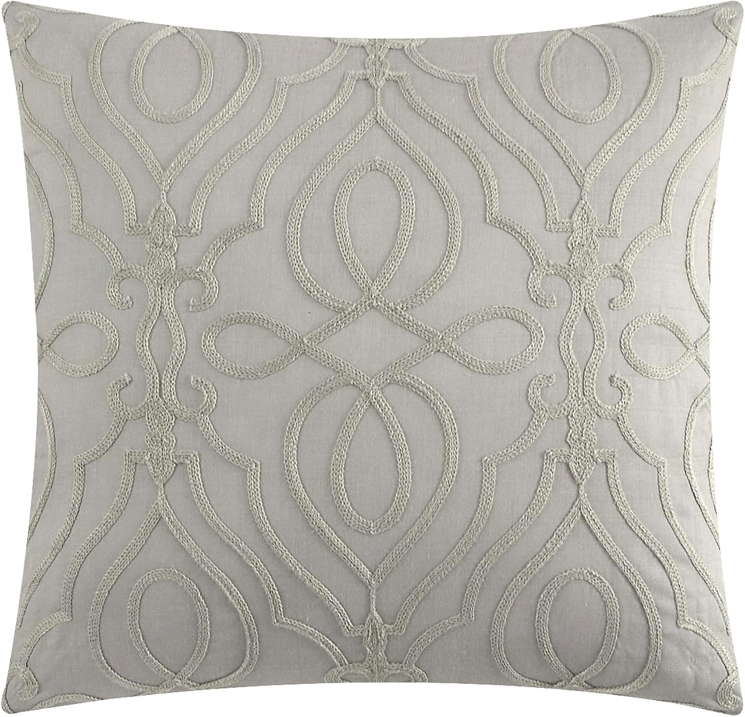 Chic Home Taupe Bed in a Bag Comforter Set, King Size (5 Pieces), New York & Company Trinity - Polyester Bedding with Jacquard Interlaced Pattern - Comforter, Pillow Shams and Decorative Pillows