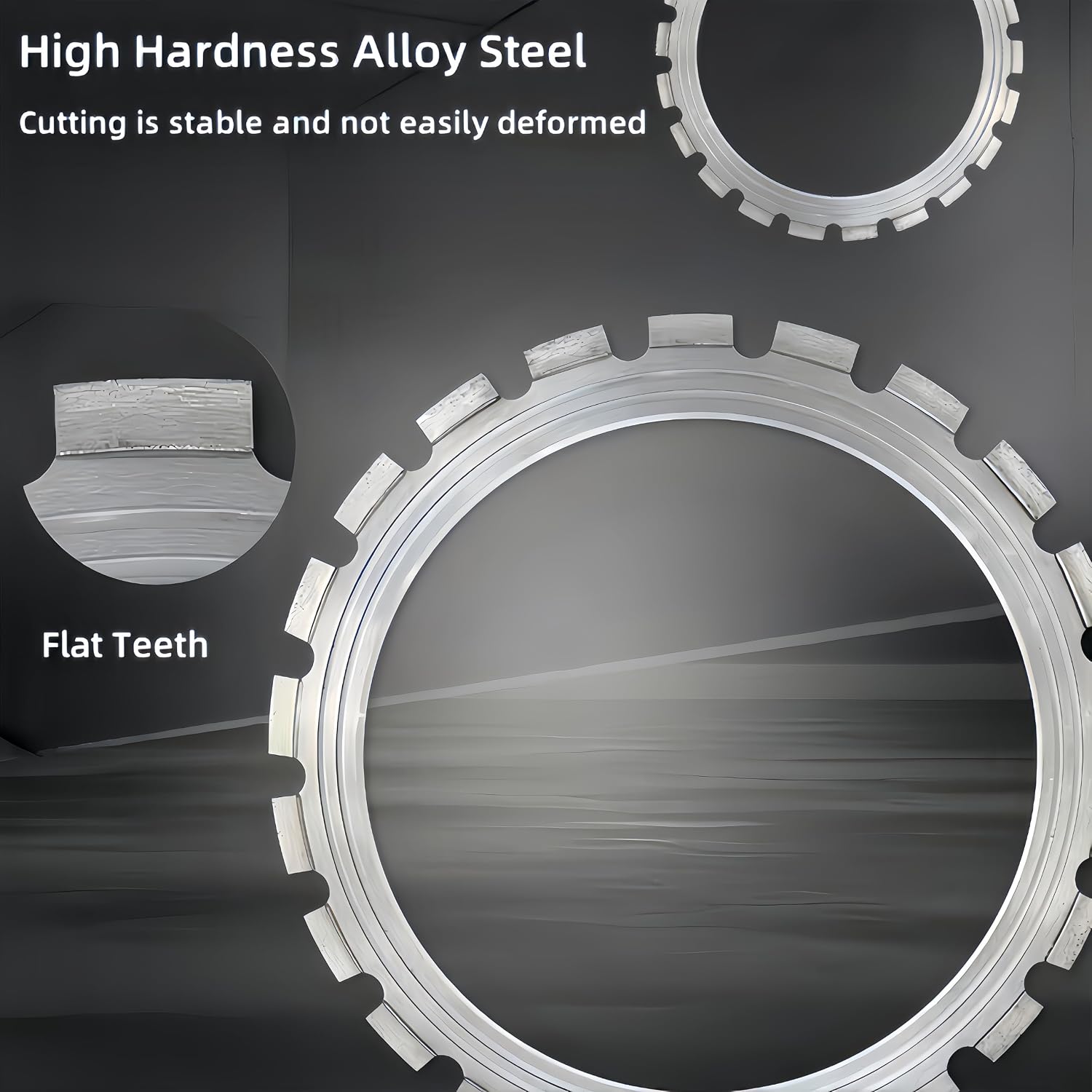 14' Ring Saw Blades,Designed for Cutting Hard Walls Such as Concrete, Masonry Brick, Steel Bars, Prefabricated Panels, Granite, etc (1 Piece Set)