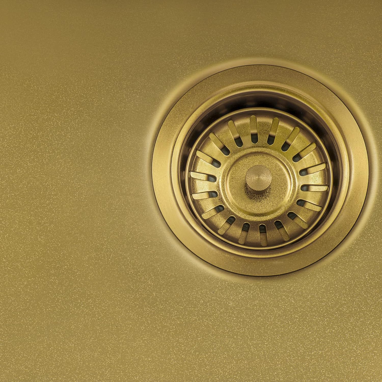 Ruvati 33-inch Undermount Satin Brass Matte Gold Stainless Steel Kitchen Sink 16 Gauge Single Bowl - RVH6433GG