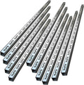 French Drain Kit Under Ground Drainage System, 2 Inch Outside Trench Drains for Concrete Driveways Walkway/ Slim Patio Drainage Gutter Pit, Stainless Steel Floor Drain Trough with Grate/ Grating(Silve