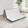 Novilla Tri Fold Mattress Queen, 4 Inch Gel Foam Memory Foam Mattress, Portable Trifold Mattress with Zipped Cover for Yaga, Fodable Mattress, Easy to Storage, Queen Size