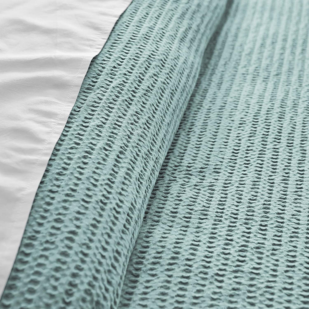 Levtex Home - Cloud Waffle Blue Haze Comforter Set - Full/Queen Comforter + Two Standard Pillow Cases - Waffle Weave - Blue Haze - Comforter (90 x 94in.) and Pillow Case (26 x 20in.) - Cotton
