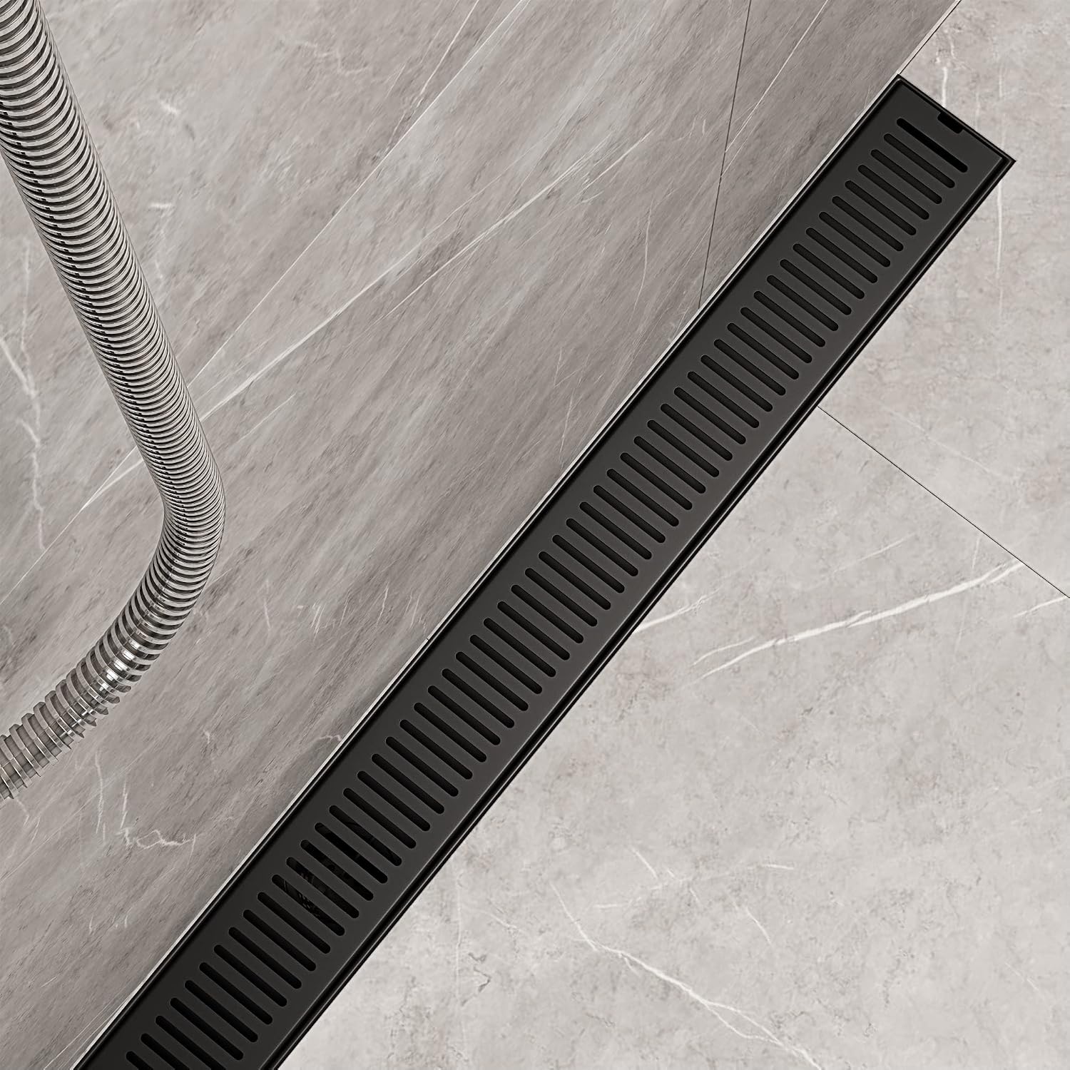 VIGO Elan 36 in. Linear Shower Drain in Matte Black - VG07003MB