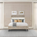 Armen Living Bridges Queen Platform Bed in Two Tone Acacia Wood
