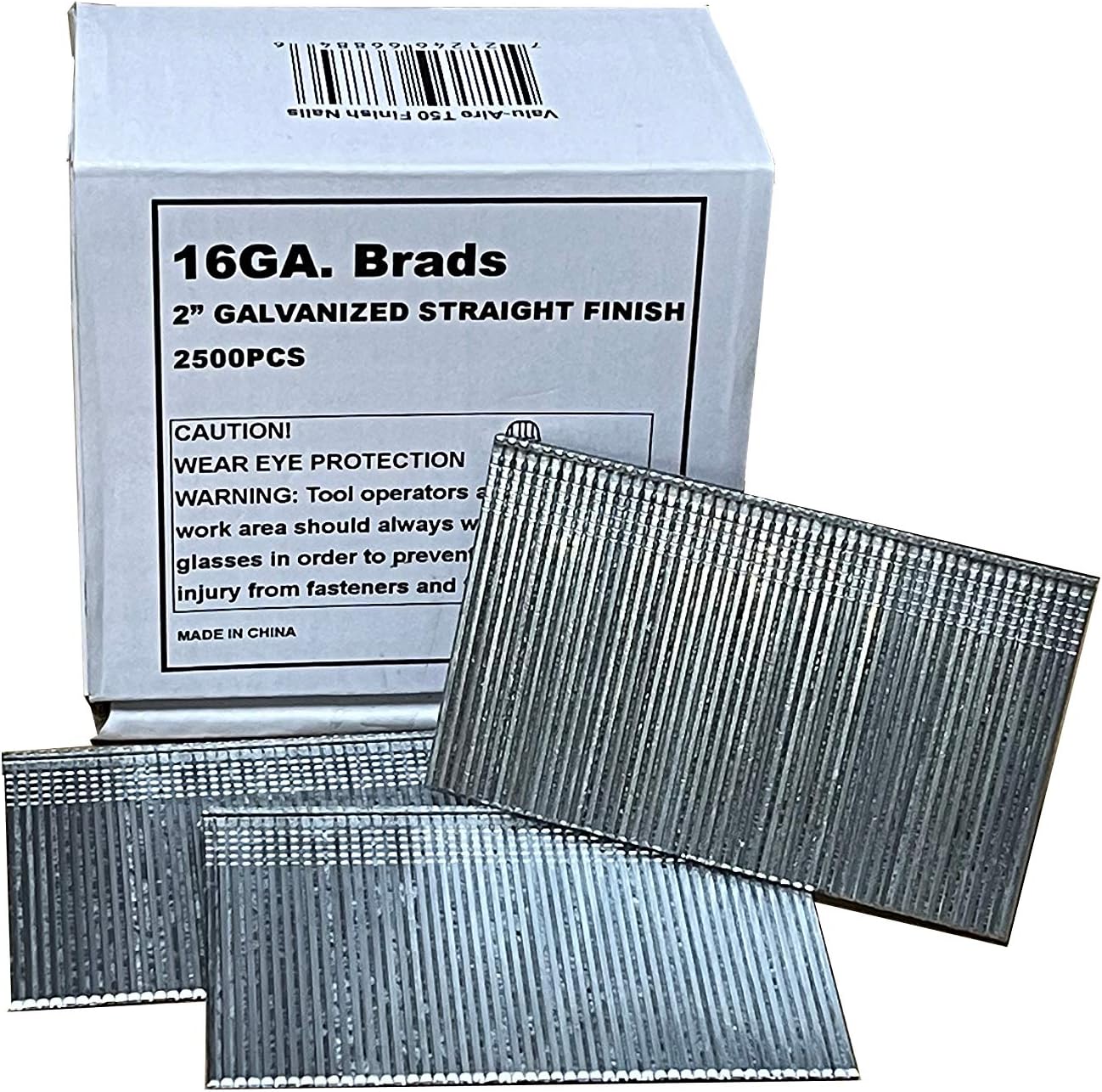 Valu-Air T50 16 Gauge 2-Inch Length Straight Galvanized Finish Nails 2,500-Count (12-Pack)