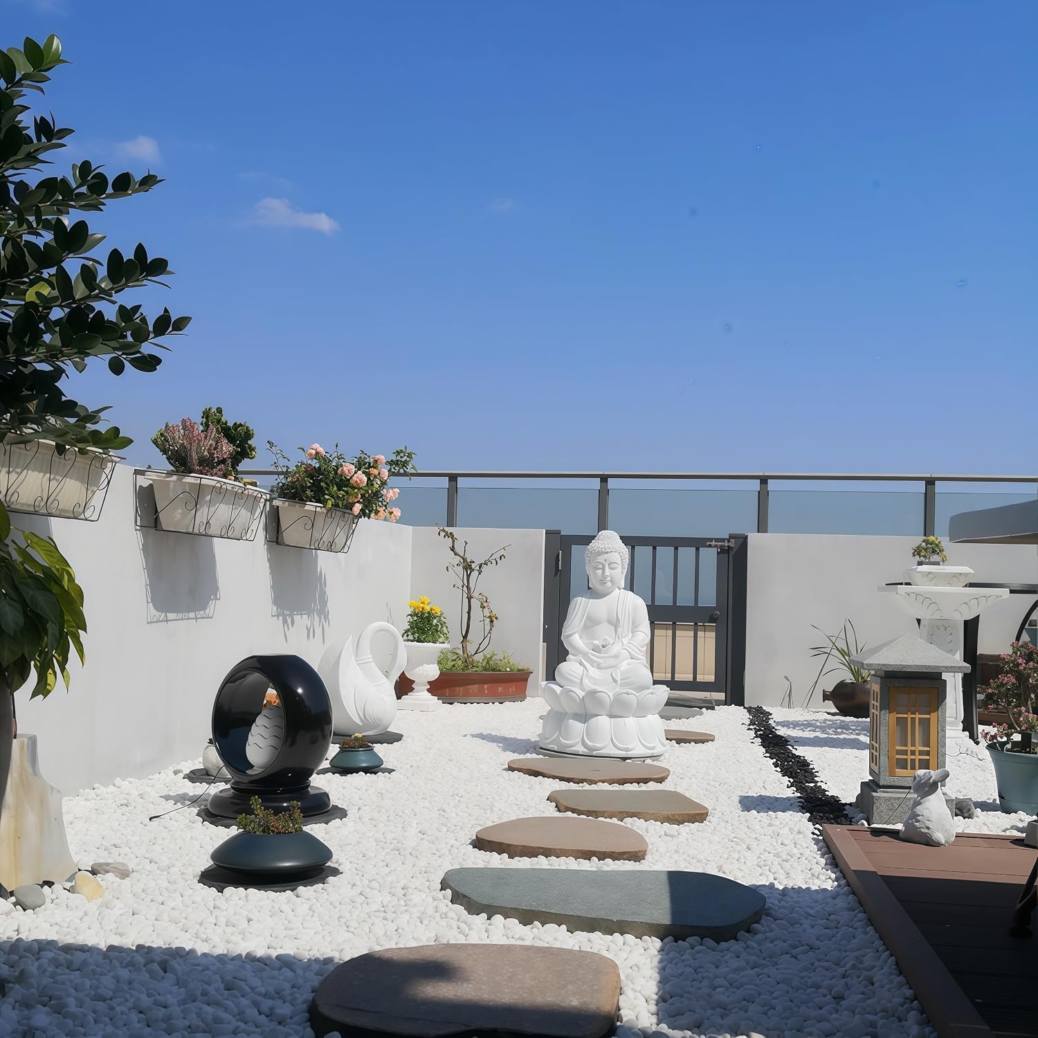 Outdoor Water Fountain Outside, Garden Fountain, Buddha Statue Outdoor/Indoor for Home, Buddha Decor & Gifts, Buddah, Buda, Budda, Buddhas, Chinese Decor & Gifts, Feng Shui