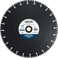 Oshlun SBFD-14 14-Inch Diamond Chop Saw Blade with 1-Inch Arbor of 20mm Bushing for Stainless and Ferrous Metals