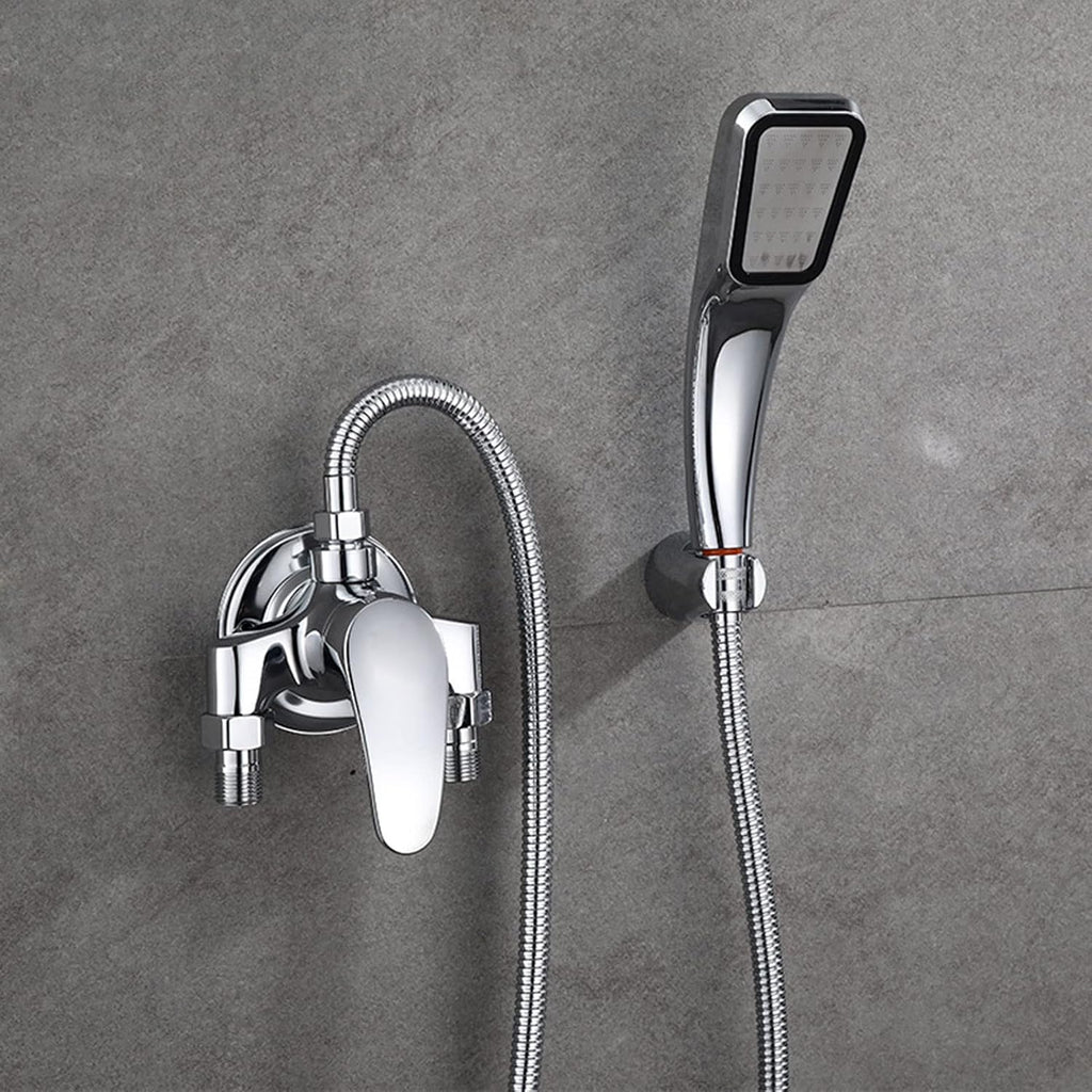 Bathroom Shower Set Single-Handle Tub and Shower Trim Kit, Complete Pressure Balance Shower Valve and Trim Kit Chrome Plated Finish