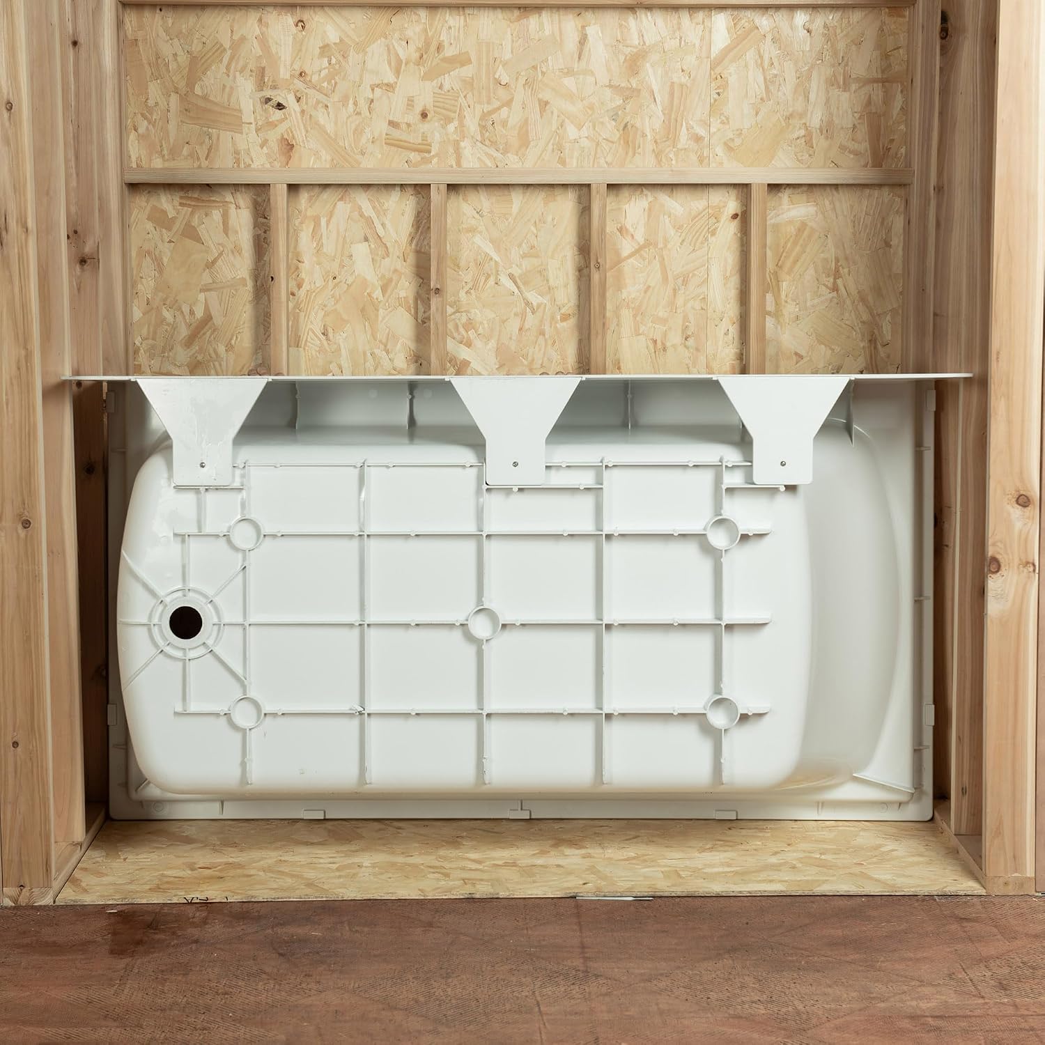 WOODBRIDGE 60' x 32' Alcove Soaking Bathtub in white with Left-Hand Drain Hole – Tub Only (No Wall Panels)