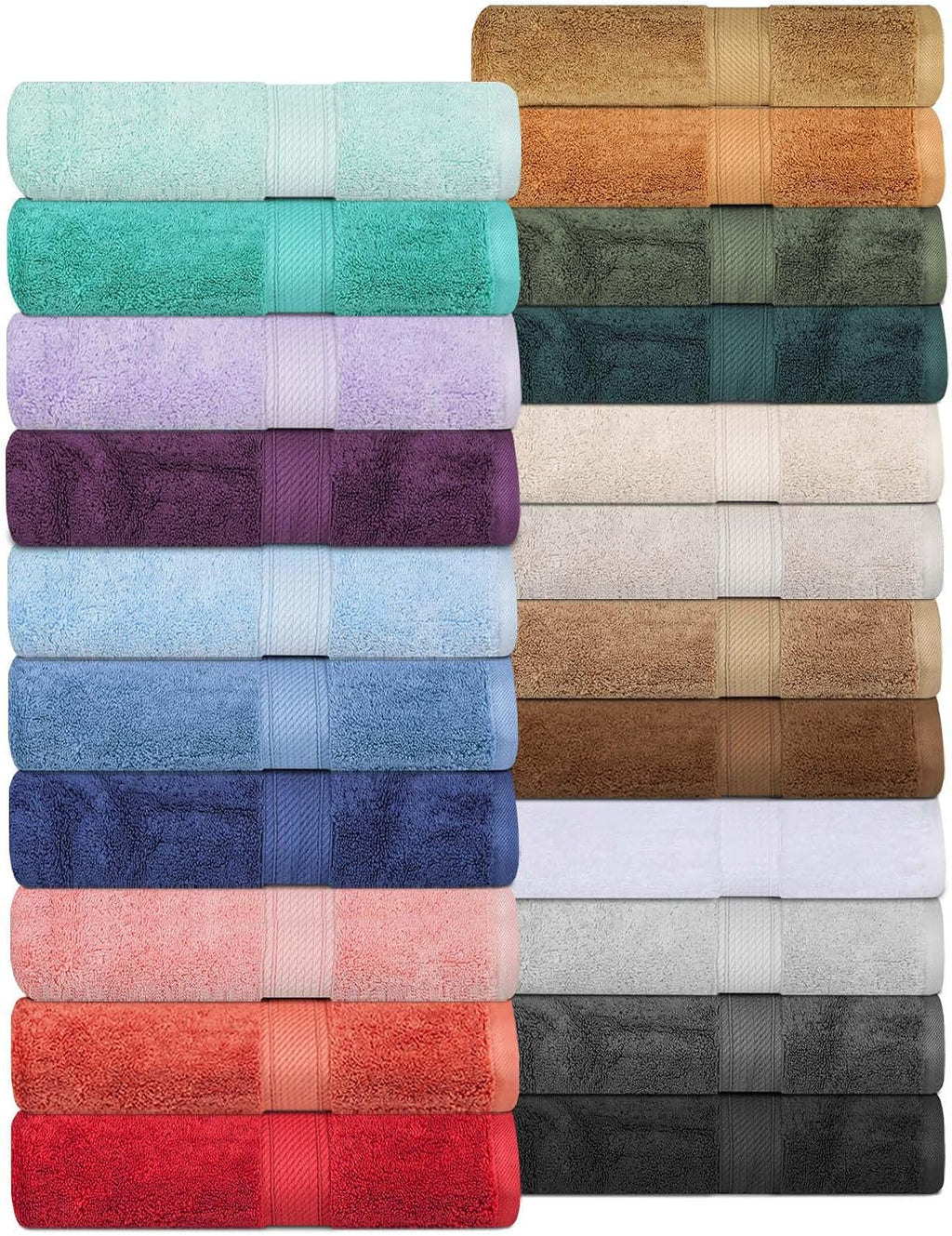 Superior Egyptian Cotton Pile 9 Piece Towel Set, Includes 3 Bath, 3 Hand, 3 Face Towels/Washcloths, Ultra Soft Luxury Towels, Thick Plush Essentials, Guest Bath, Spa, Hotel Bathroom, Navy Blue