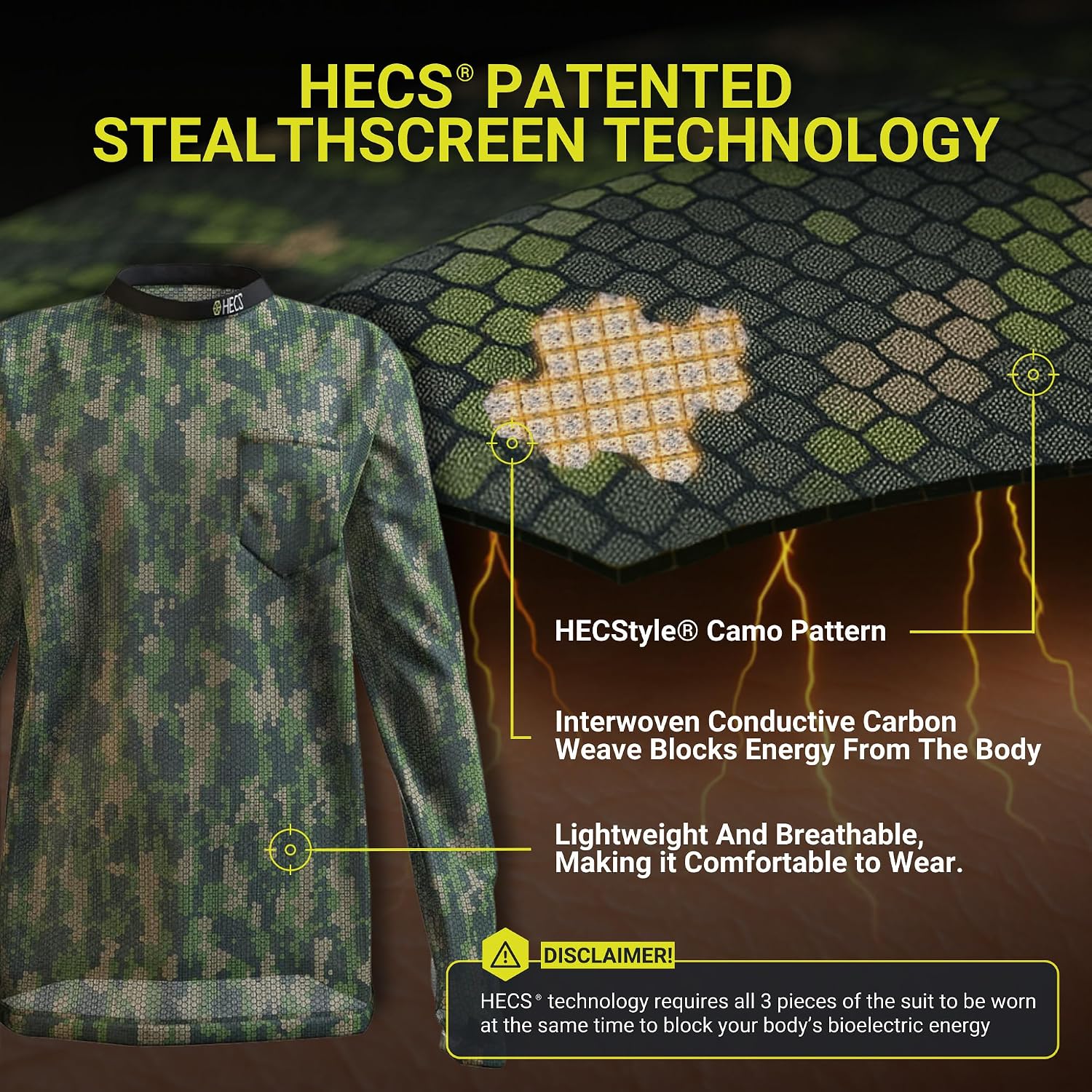 HECS Lightweight System | Turkey Hunting Clothes with Bioelectric Shielding | Turkey Hunting Gear with Patented Technology