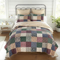 Donna Sharp Rustic Paisley- California King Quilt Set, Measures 105 x 118, Includes 1 Quilt and 2 King Shams, Machine Washable