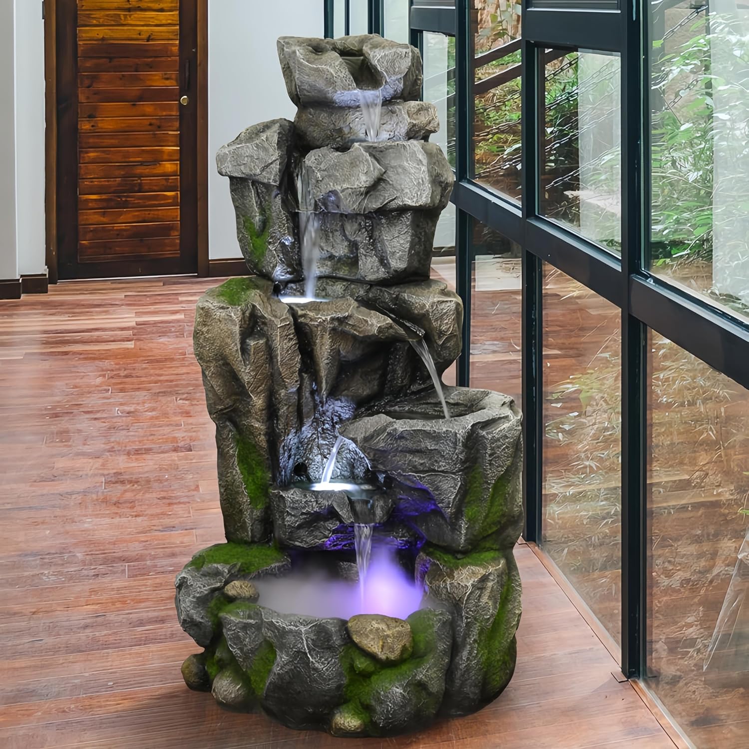 Top Outdoor Water Fountain Outside, Garden Water Fountain Decor for Gardens, Landscaping, Patios, Lawns (Large)