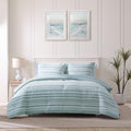 Tommy Bahama - Queen Comforter Set, Cotton Reversible Bedding with Matching Shams, Bedding Set for All Seasons (Clearwater Cay Blue, Queen)