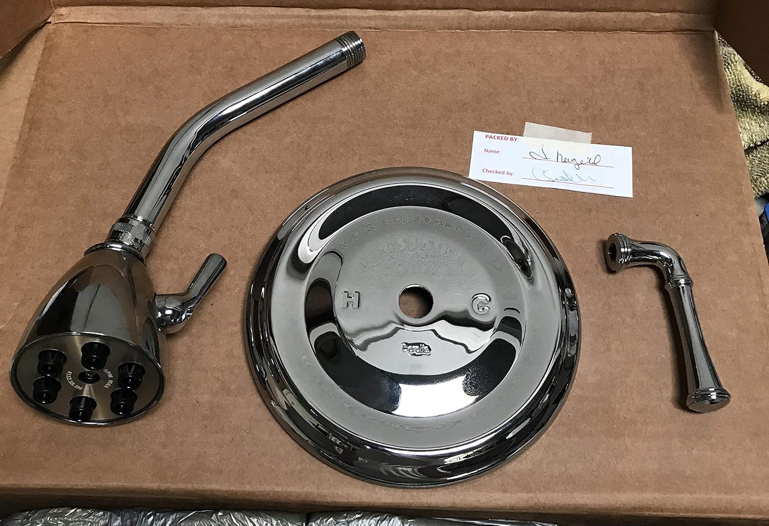 Phylrich DPB3205TO_026 - 3Ring Bent Lever Pressure Balance Shower Set, Trim Only
