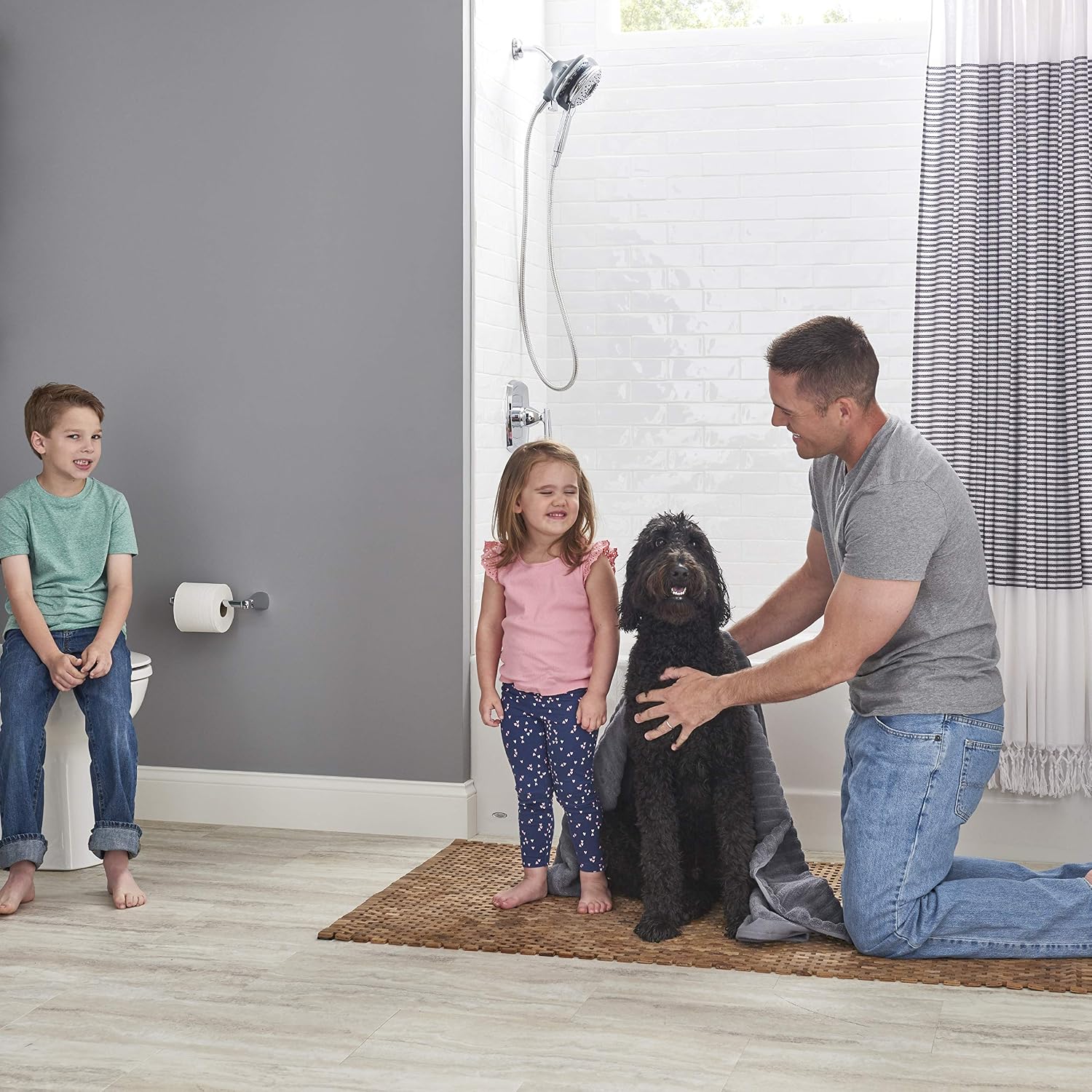 American Standard 2392202.020 Princeton 60 in. x 30 in. Americast Above-Floor Rough-In Bathtub with Left Drain and Built-In Overflow, White
