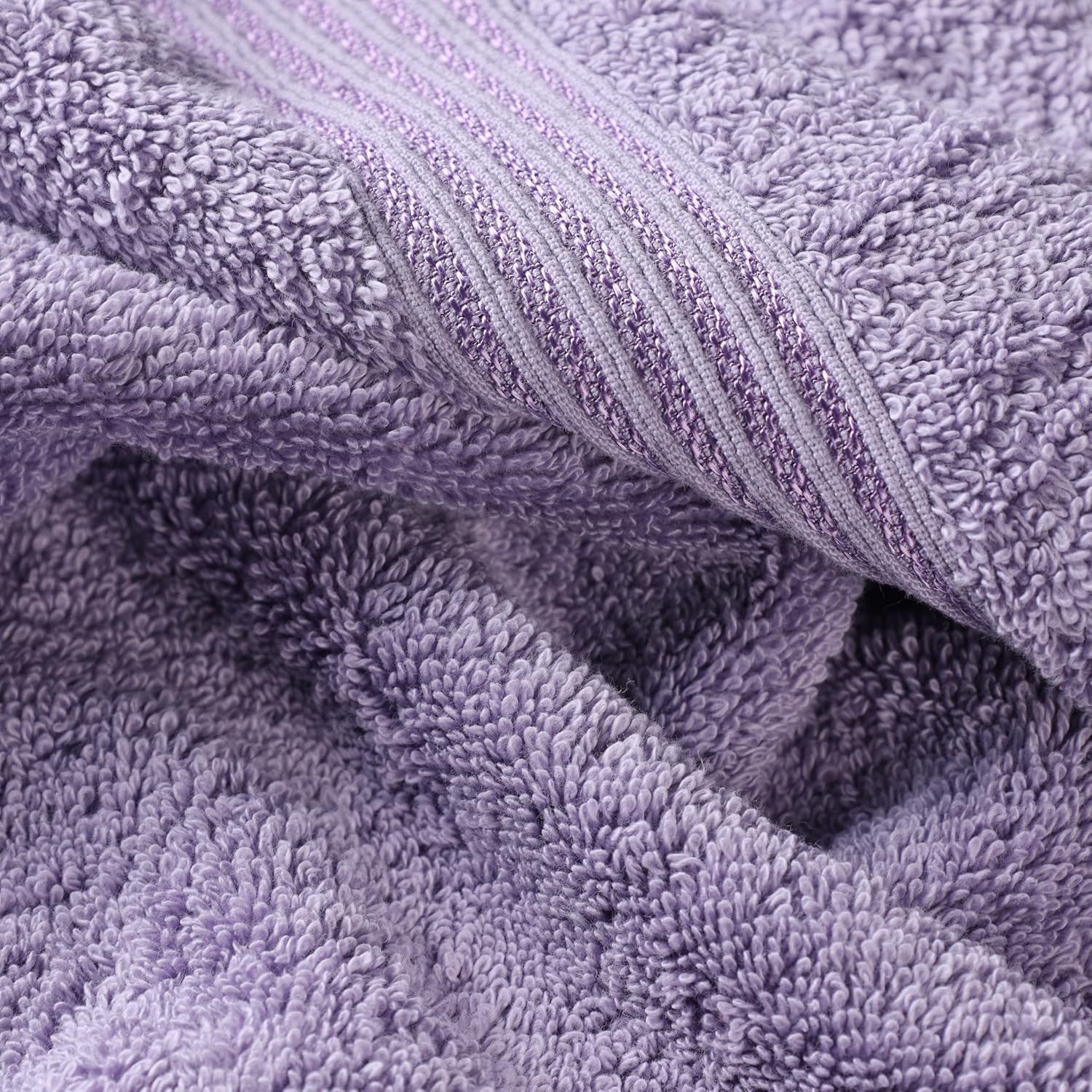 Superior Egyptian Cotton 12-Piece Towel Set, Assorted Towels for Home Bathroom, Decor Essentials, Includes 4 Bath, 4 Hand, 4 Face Towels/Washcloths, Quick Dry, Absorbent, Royal Purple