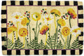 MACKENZIE-CHILDS Entrance Mat, Decorative Outdoor Front Door Mat, Coir Door Mat, Everything is Coming Up Daisies