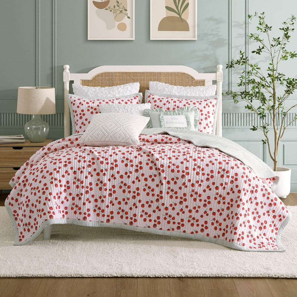 Peri Home Quilt Bedding Set Vintage Cottage Core Country 100% Cotton 2-Piece, Twin, Multi Tomayto- Tomahto