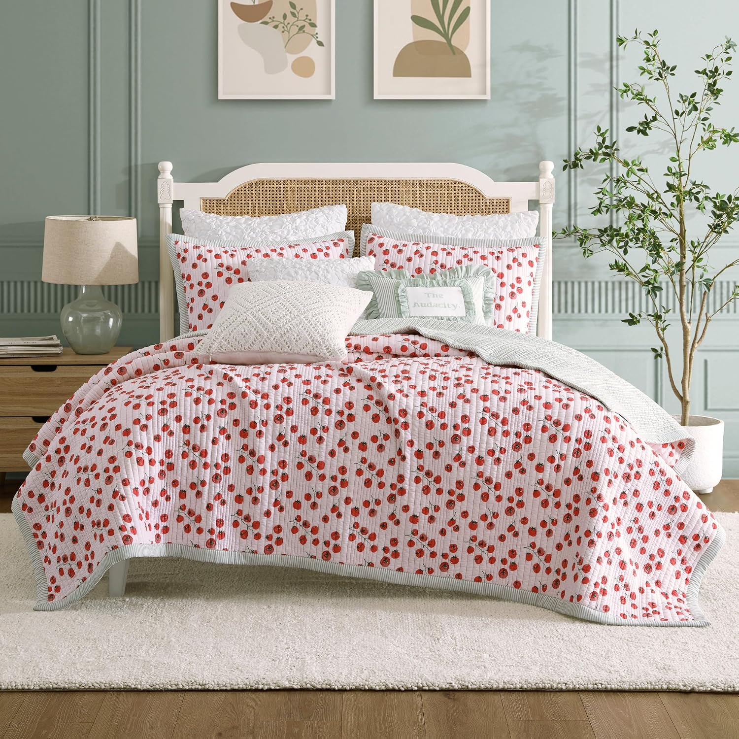 Peri Home Quilt Bedding Set Vintage Cottage Core Country 100% Cotton 2-Piece, Twin, Multi Tomayto- Tomahto