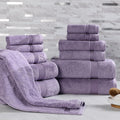 Superior Egyptian Cotton 12-Piece Towel Set, Assorted Towels for Home Bathroom, Decor Essentials, Includes 4 Bath, 4 Hand, 4 Face Towels/Washcloths, Quick Dry, Absorbent, Royal Purple
