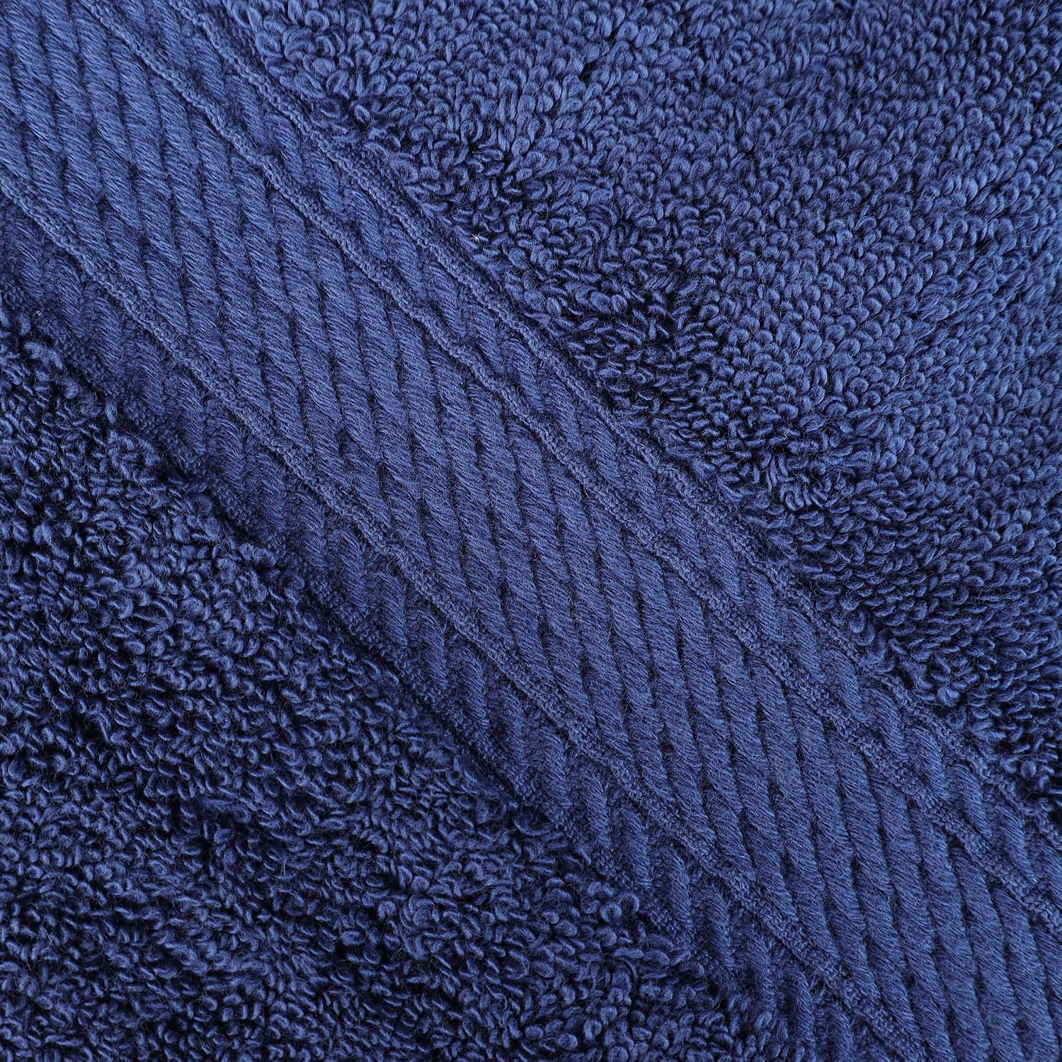 Superior Egyptian Cotton Pile 9 Piece Towel Set, Includes 3 Bath, 3 Hand, 3 Face Towels/Washcloths, Ultra Soft Luxury Towels, Thick Plush Essentials, Guest Bath, Spa, Hotel Bathroom, Navy Blue