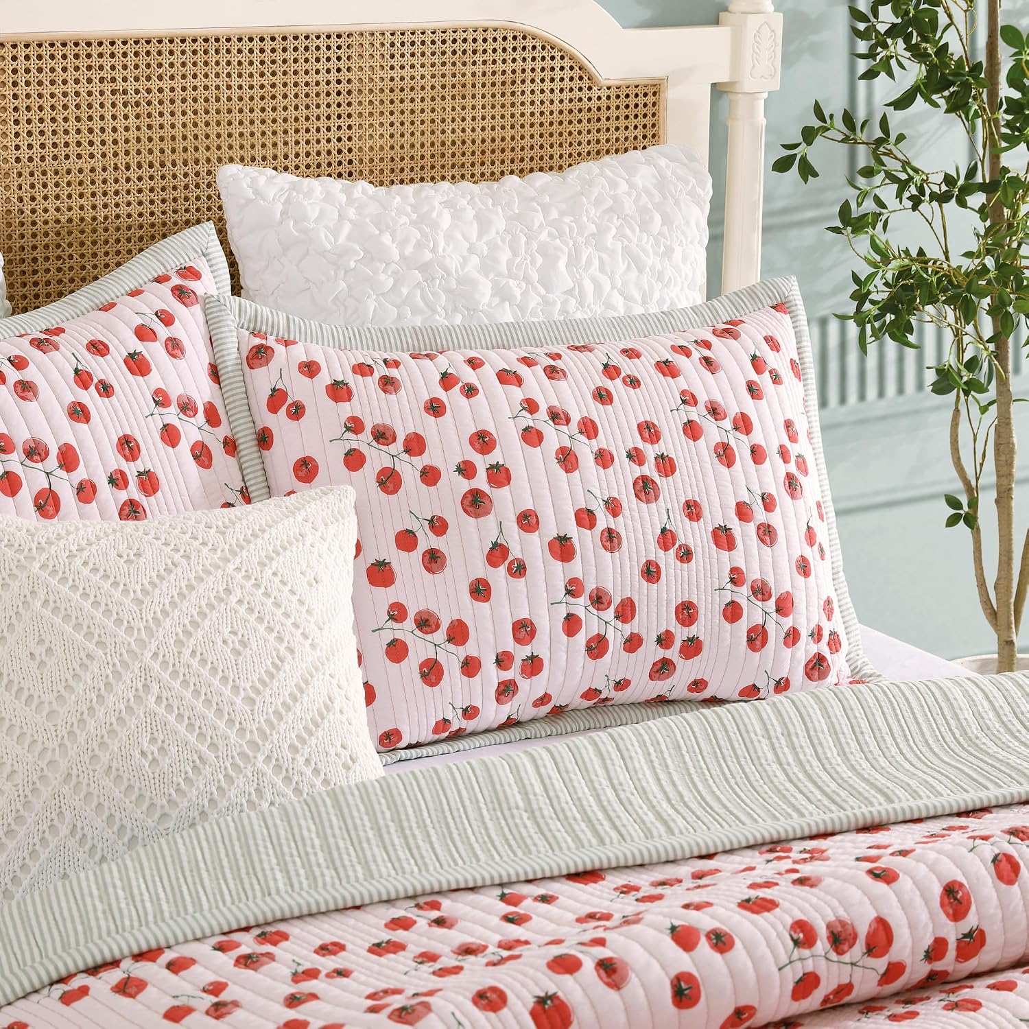 Peri Home Quilt Bedding Set Vintage Cottage Core Country 100% Cotton 2-Piece, Twin, Multi Tomayto- Tomahto