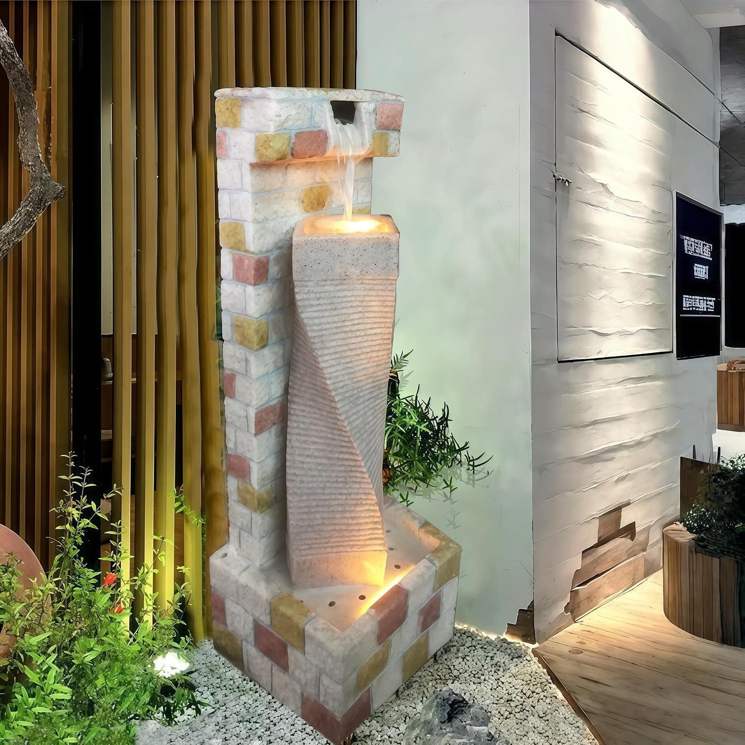Top Outdoor Water Fountain Outside, Garden Water Fountain Decor for Gardens, Landscaping, Patios, Lawns