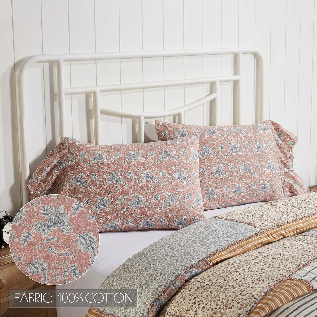 VHC Brands Kaila 5 Piece Queen Quilt Set (1 Queen Quilt, 2 Standard Shams, 2 Standard Pillowcase)
