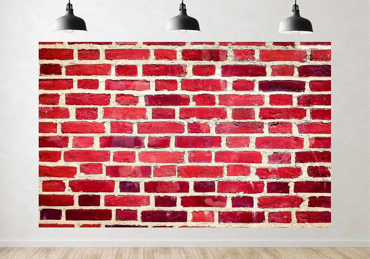 Trykid 20x10ft Red Brick Wall Backdrop Weathered Textured Masonry Urban Photography Background Home Decor Rustic Theme Party Decoration Photo Booth Prop Fabric