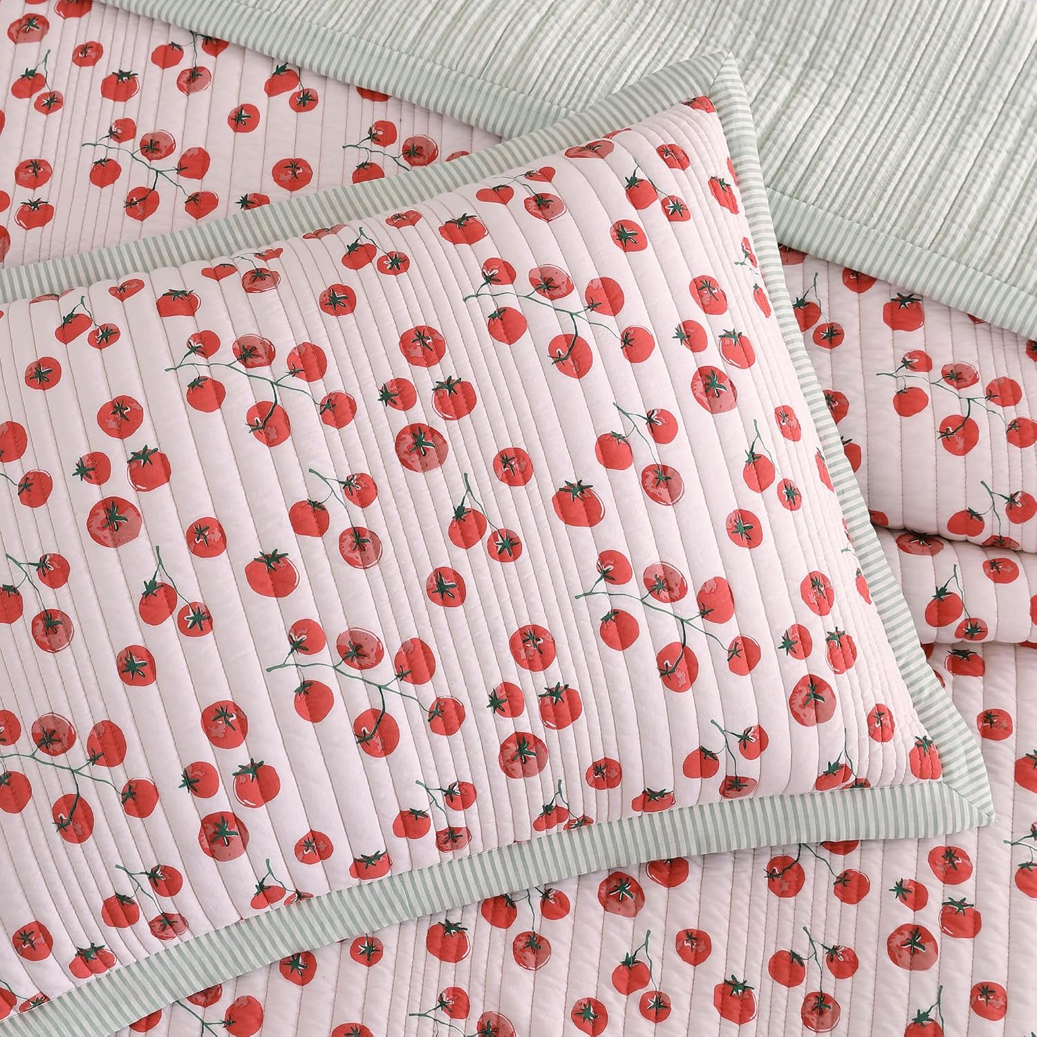 Peri Home Quilt Bedding Set Vintage Cottage Core Country 100% Cotton 2-Piece, Twin, Multi Tomayto- Tomahto