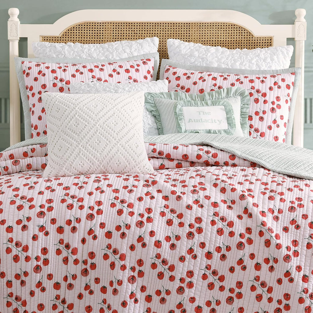 Peri Home Quilt Bedding Set Vintage Cottage Core Country 100% Cotton 2-Piece, Twin, Multi Tomayto- Tomahto