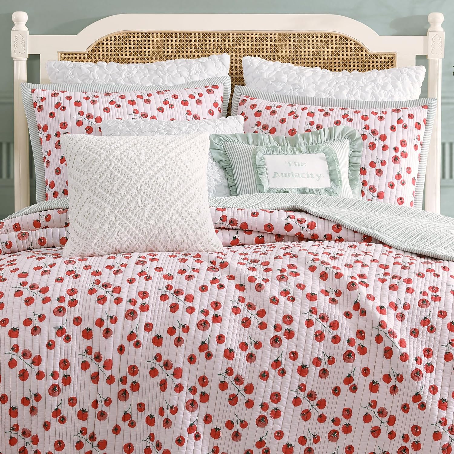 Peri Home Quilt Bedding Set Vintage Cottage Core Country 100% Cotton 2-Piece, Twin, Multi Tomayto- Tomahto