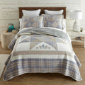 Donna Sharp Coastal Star-King Quilt Set, Measures 108 x 108, Includes 1 Quilt and 2 King Shams, Machine Washable