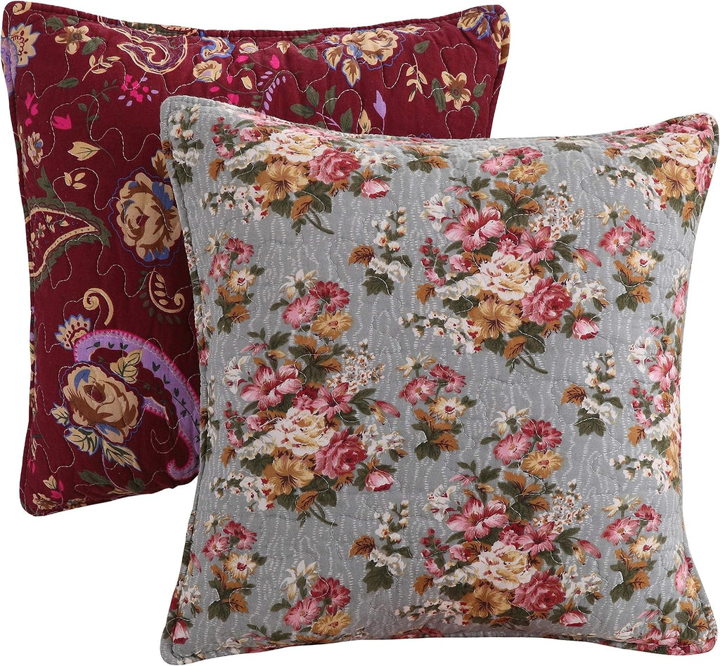 Greenland Home Antique Chic 100% Cotton Authentic Patchwork Quilt Set, 5-Piece Full/Queen