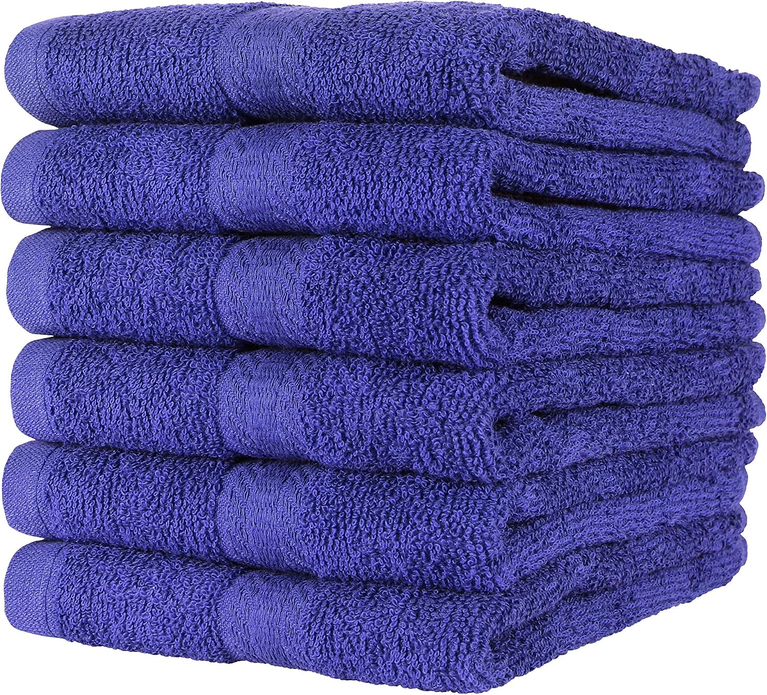 Arkwright True Color Solid Hand Towels - Bulk Case Set of 120 - Soft 100% Cotton Guest Bathroom Towel, Lightweight 475 GSM, Absorbent & Quick Dry, 16 x 27 in, Navy
