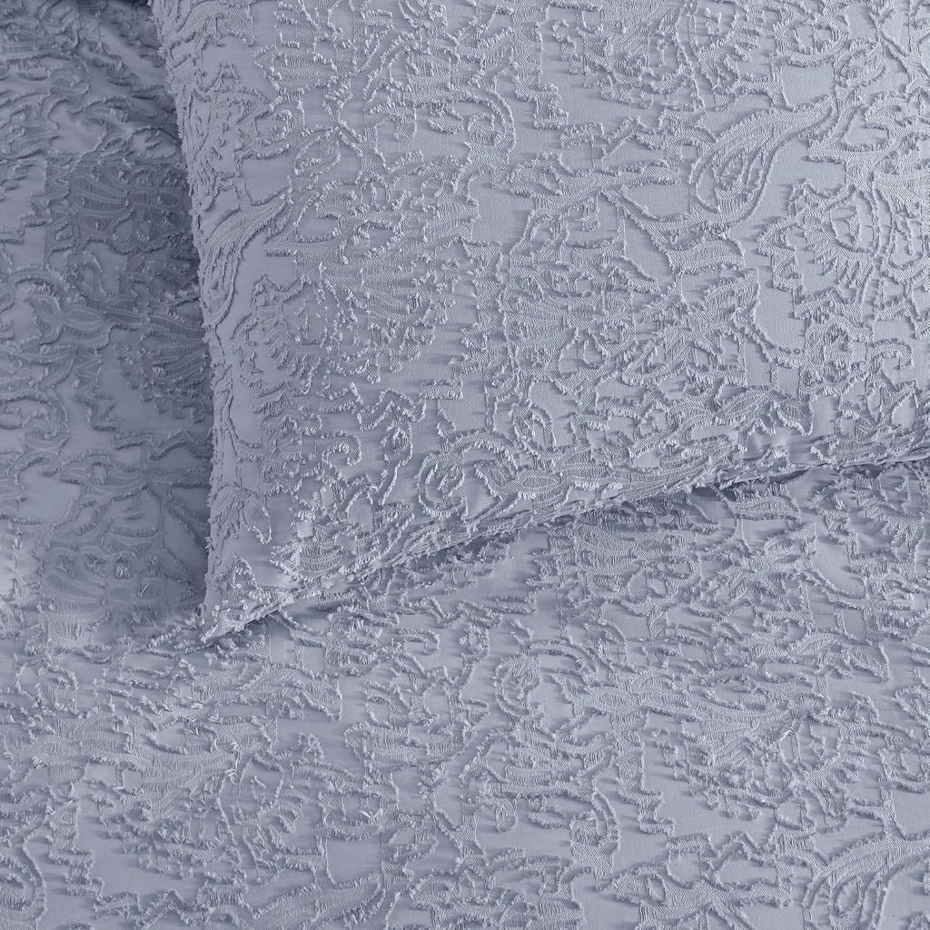 Peri Home 100% Cotton 3-Piece Comforter and Sham Set, Full/Queen, Lilac Floral Cutwork