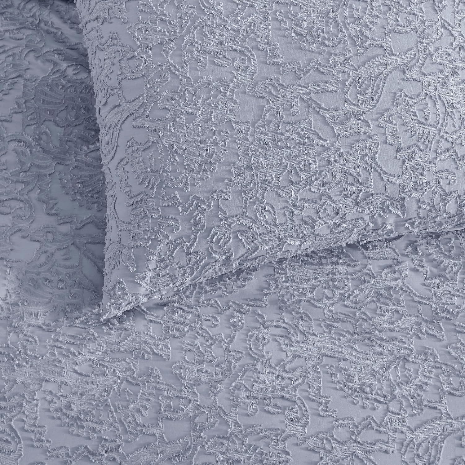 Peri Home 100% Cotton 3-Piece Comforter and Sham Set, Full/Queen, Lilac Floral Cutwork