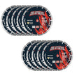 10 Inch Diamond Saw Blade 10pcs, Segmented General Purpose Blade Dry/Wet Cutting Concrete, Masonry, Brick, Block,7/8'-5/8' Arbor