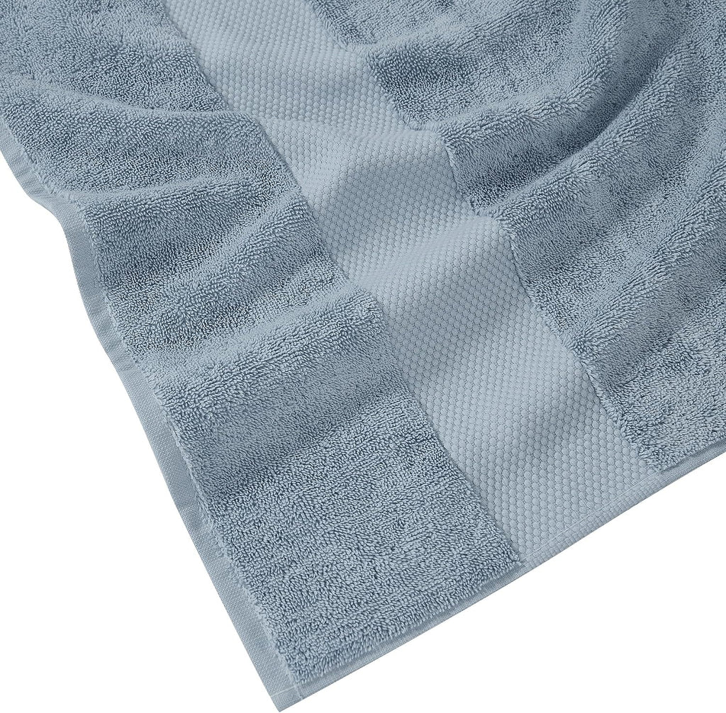 Turkish Cotton Towels Blue Cotton 2-Piece 2 Pack Bath Towel, Solid Color Themed, for Men and Women, Oeko-TEX Certified Confidence