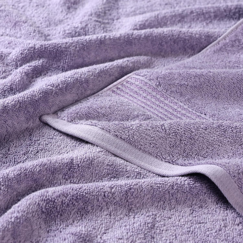 Superior Egyptian Cotton 12-Piece Towel Set, Assorted Towels for Home Bathroom, Decor Essentials, Includes 4 Bath, 4 Hand, 4 Face Towels/Washcloths, Quick Dry, Absorbent, Royal Purple