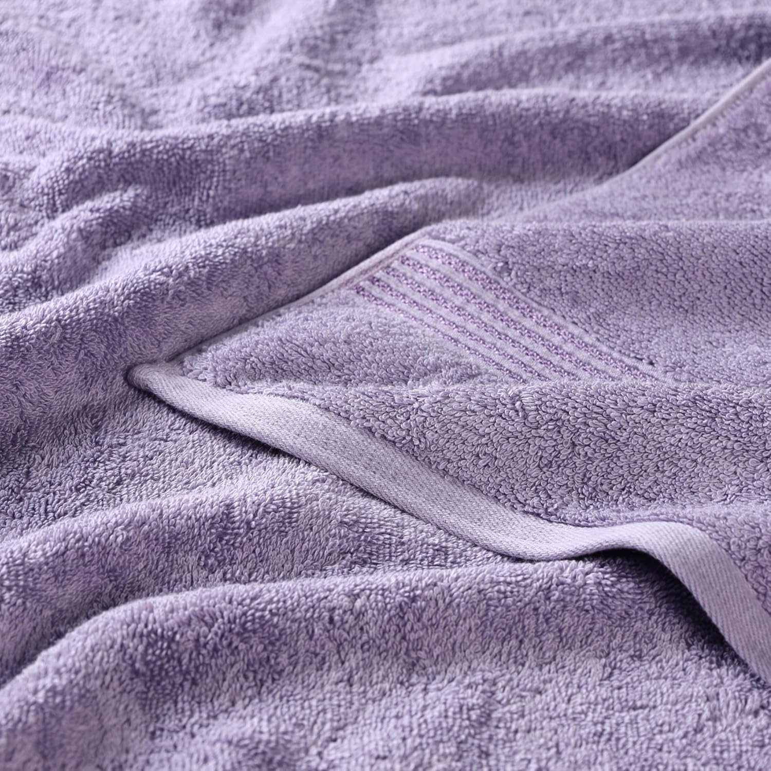 Superior Egyptian Cotton 12-Piece Towel Set, Assorted Towels for Home Bathroom, Decor Essentials, Includes 4 Bath, 4 Hand, 4 Face Towels/Washcloths, Quick Dry, Absorbent, Royal Purple