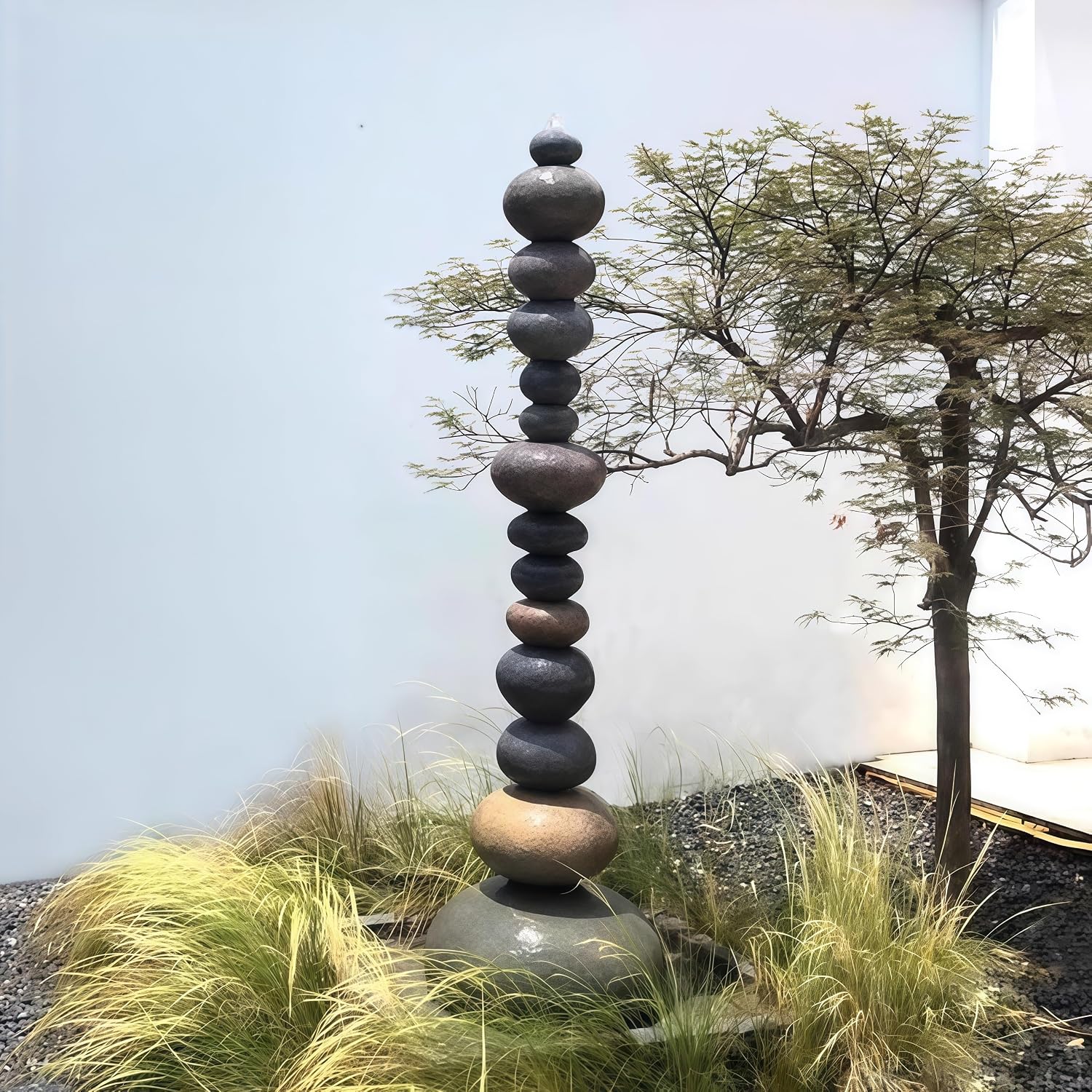 Outdoor Water Fountain, Zen Water Fountain Outside, Feng Shui Decor & Gifts for Home, Feng Shui Statue, Chinese New Year Decoration, Chinese Decor & Gifts