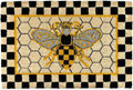 MACKENZIE-CHILDS Entrance Mat, Decorative Outdoor Front-Door Mat, Coir Doormat, Queen Bee