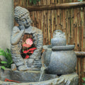 Outdoor Water Fountain Outside, Garden Fountain, Buddha Statue Outdoor/Indoor for Home, Buddha Decor & Gifts, Buddah, Buda, Budda, Buddhas, Chinese Decor & Gifts, Feng Shui