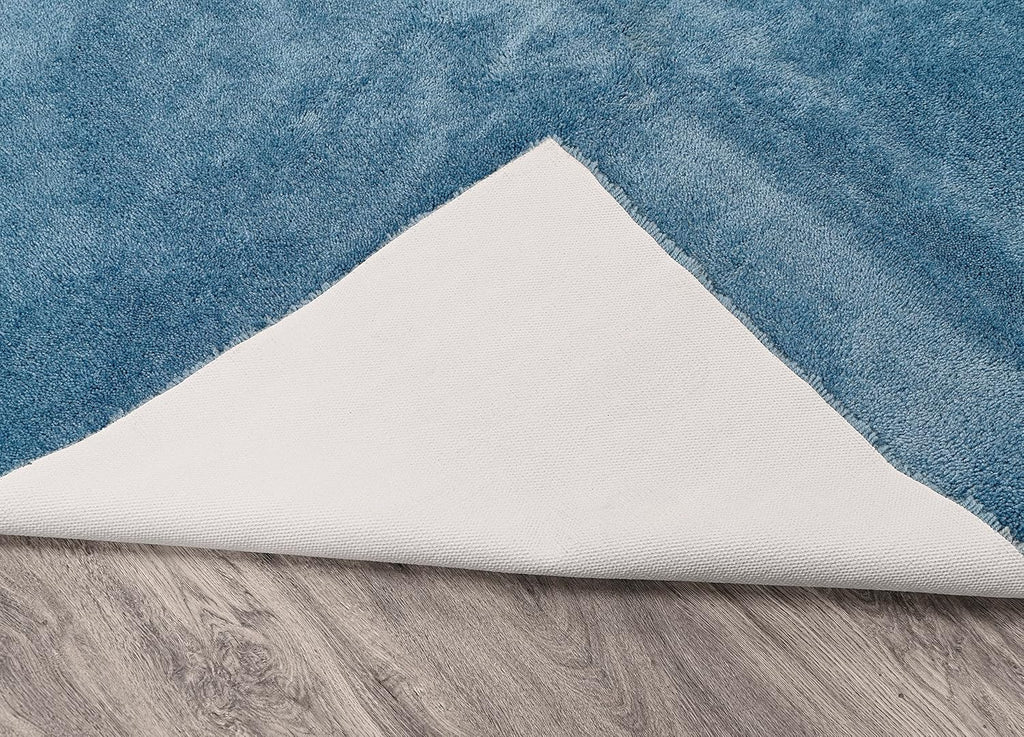 Garland Rug Room Size Bathroom Carpet 6 ft x 9 ft Basin Blue – Soft, Plush, Absorbent, Quick-Dry, Durable Unbound Edges for Easy Cutting